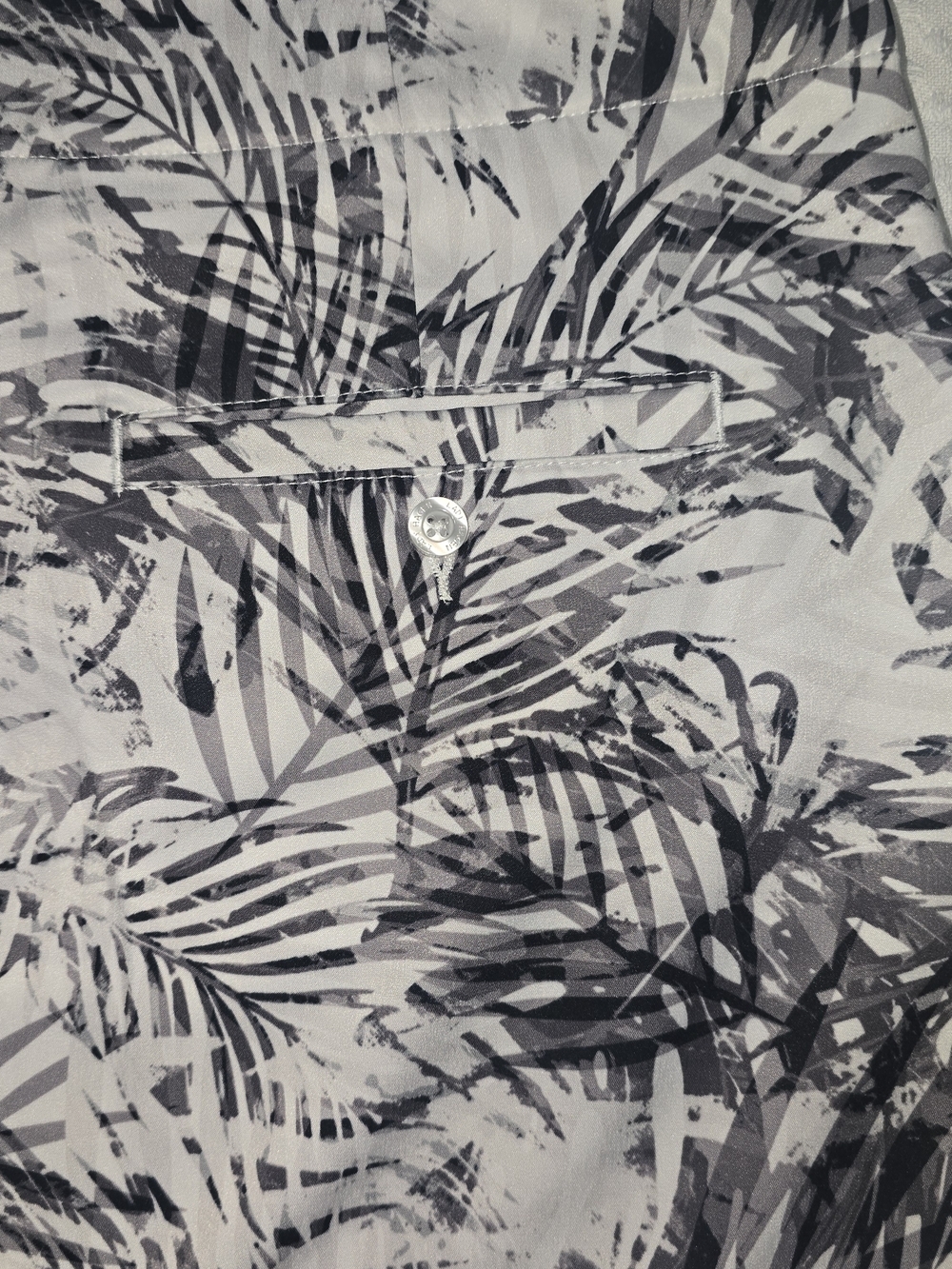 LADY HAGAN GOLF SKORT GRAY BLACK WHITE TROPICAL PALM LEAF SPORTY WOMENS 16 - Picture 6 of 11